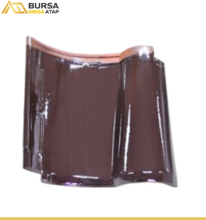 Genteng KIA Coco Brown — Keramik Premium | Warna Tidak Pudar & Bergaransi