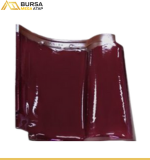 Genteng KIA Ruby Maroon — Keramik Premium | Warna Tidak Pudar & Bergaransi